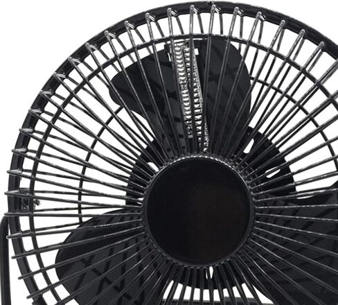LED USB Clock Fan Dost Fan USB في الوقت الحقيقي مروحة مروحة محمولة محمولة 360 درجة الدوران Mini مروحة المكتب مروحة المكتب سطح المكتب لسيارة غرفة النوم الداخلية ، أسود ، درجة حرارة 4 بوصة in Kuwait