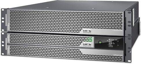 APC Smart-Ups Ultra ، 5kva ، Rackmount 4U ، 208V ، 12x 5-20R+2x L6-20R+1x L6-30R NEMA ، بطاقة الشبكة+SmartSlot ، W/ Rail Kit ، W/ Transformer 208V to 120V in Saudi Arabia