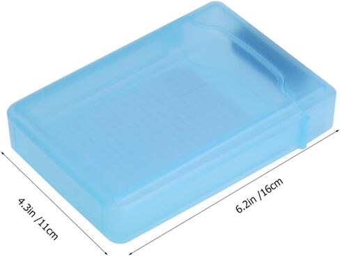 Garneck 5pcs Hard Disk Protection Case Mixed Colors Durable Plastic Hard Drive Storage Box with Snap Lock and Drop Resistance for Digital Accessories Organizer in Saudi Arabia