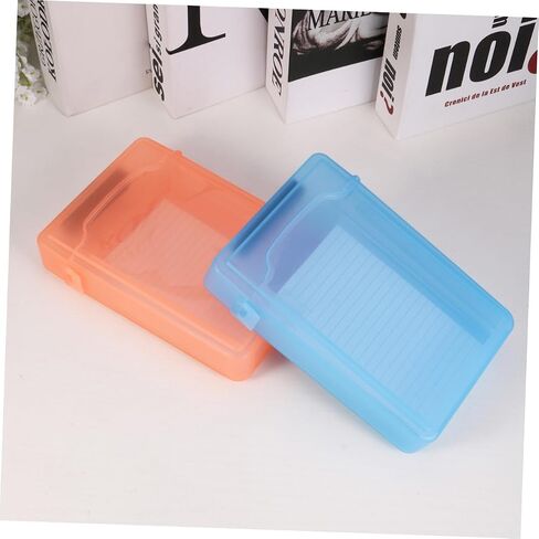 Garneck 5pcs Hard Disk Protection Case Mixed Colors Durable Plastic Hard Drive Storage Box with Snap Lock and Drop Resistance for Digital Accessories Organizer in Saudi Arabia