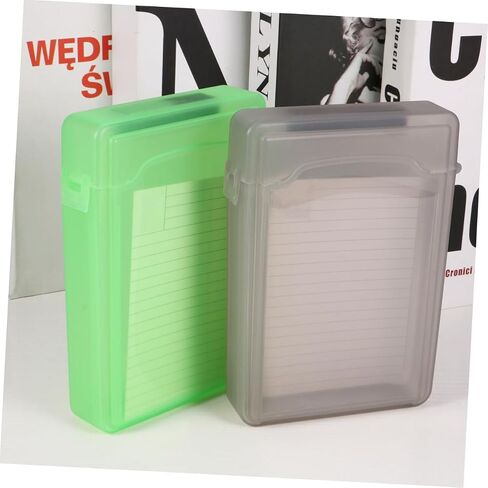 Garneck 5pcs Hard Disk Protection Case Mixed Colors Durable Plastic Hard Drive Storage Box with Snap Lock and Drop Resistance for Digital Accessories Organizer in Saudi Arabia