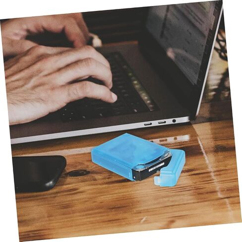 Garneck 5pcs Hard Disk Protection Case Mixed Colors Durable Plastic Hard Drive Storage Box with Snap Lock and Drop Resistance for Digital Accessories Organizer in Saudi Arabia