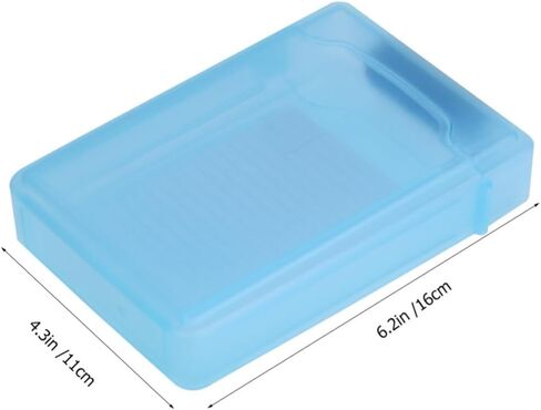 5pcs Hard Drive Protection Cases Portable Durable Plastic Storage Box with Snap Lock Design Mixed Colors for External Drop Resistance and Easy Storage Management in Saudi Arabia