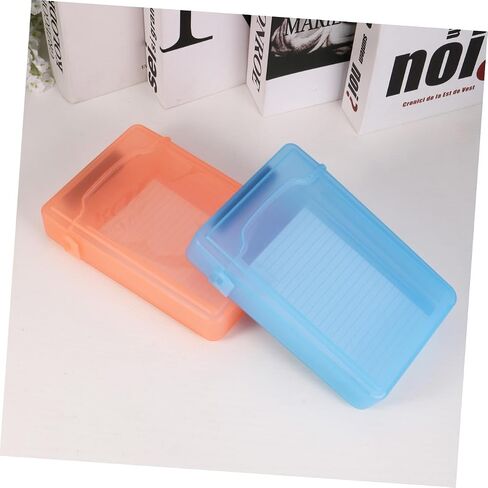 5pcs Hard Drive Protection Cases Portable Durable Plastic Storage Box with Snap Lock Design Mixed Colors for External Drop Resistance and Easy Storage Management in Saudi Arabia