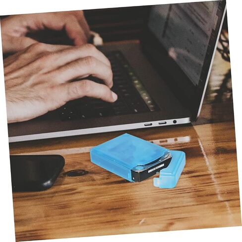 5pcs Hard Drive Protection Cases Portable Durable Plastic Storage Box with Snap Lock Design Mixed Colors for External Drop Resistance and Easy Storage Management in Saudi Arabia