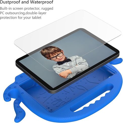 Travel on Tablet Case Compatible with Kids Compatible with Kindle Fire HD7 (2015/2017/2019) with Handle Bumper | Protective Stand Tablet Cover Compatible with Children E in Kuwait
