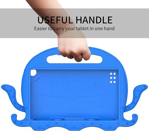 Travel on Tablet Case Compatible with Kids Compatible with Kindle Fire HD7 (2015/2017/2019) with Handle Bumper | Protective Stand Tablet Cover Compatible with Children E in Kuwait