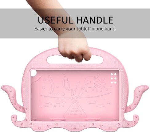 السفر على حالة الكمبيوتر اللوحي متوافقة مع الأطفال المتوافقة مع Kindle Fire HD7 (2015/2017/2019) مع مقبض المصد | غطاء قرص واقٍ متوافق مع الأطفال هـ in Saudi Arabia