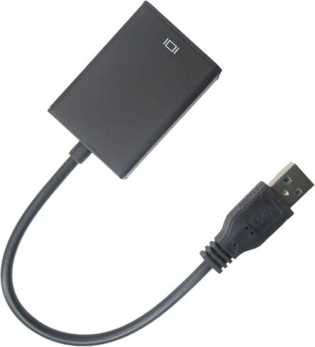 Blue ELF Superior HD 1080P USB 3.0 إلى محول كبلات الفيديو HDMI للكمبيوتر المحمول HDTV LCD Converter 20cm HDMI Standard VGA SVGA D-SUB محرك إناث مجاني محمول مجاني in Saudi Arabia