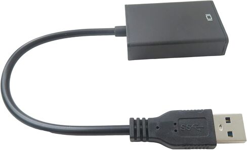 Blue ELF Superior HD 1080P USB 3.0 إلى محول كبلات الفيديو HDMI للكمبيوتر المحمول HDTV LCD Converter 20cm HDMI Standard VGA SVGA D-SUB محرك إناث مجاني محمول مجاني in Saudi Arabia