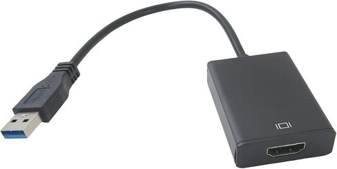 Blue ELF Superior HD 1080P USB 3.0 إلى محول كبلات الفيديو HDMI للكمبيوتر المحمول HDTV LCD Converter 20cm HDMI Standard VGA SVGA D-SUB محرك إناث مجاني محمول مجاني in Saudi Arabia