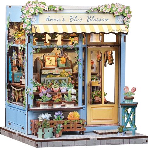 FSOLIS DIY Book Nook Kit، DIY Miniatures Kit Booknook Magic Book Nooks مع هذه الألغاز الخشبية ثلاثية الأبعاد المزخرفة لبيت الدمى لديكور الكتب، مجموعات زوايا الكتب للبالغين من الصيدلي السحري in Saudi Arabia