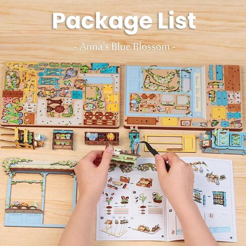FSOLIS DIY Book Nook Kit، DIY Miniatures Kit Booknook Magic Book Nooks مع هذه الألغاز الخشبية ثلاثية الأبعاد المزخرفة لبيت الدمى لديكور الكتب، مجموعات زوايا الكتب للبالغين من الصيدلي السحري in Saudi Arabia