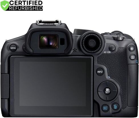 Canon EOS R7 Mirrorless APS-C كاميرا قابلة للتبديل (متجددة) | نموذج شريك Canon USA الرسمي | Body 5137C002 حزمة مع حقيبة التصوير الفوتوغرافي Deco Gear + 2x بطارية + 2x 64 جيجابايت من بطاقات الذاكرة in Saudi Arabia