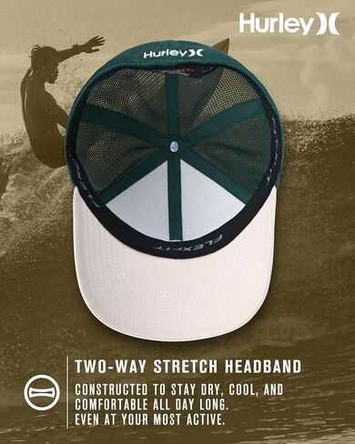 Hurley Men's Hat - Oceanside Flex Fitted Trucker Hat in Saudi Arabia