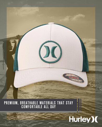 Hurley Men's Hat - Oceanside Flex Fitted Trucker Hat in Saudi Arabia