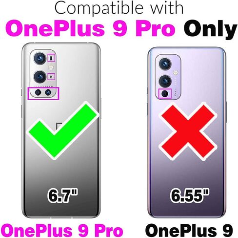 Asuwish Phone Case for OnePlus 9 Pro One Plus 9Pro 5G Zipper Wallet Cover Detachable With With Glass Glass Screen Screen Screen Strap Stern in Saudi Arabia