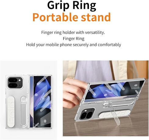Phone style Compatible with Google Pixel 10 Pro Fold Case with Wrist Strap & Stand, Full-Body Shockproof Protective Cover with Built-in Screen Protector & Hinge Protection Case for Pixel 10 Pro Fold P in Saudi Arabia