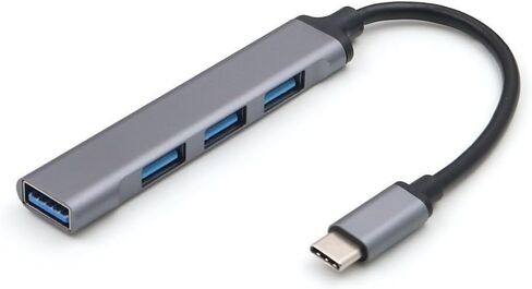 USB Hub, USB 3.0 Hub Aluminum Alloy Ultra Slim USB Splitter, Portable 4 Port USB Extender, USB Hub for Laptop, PC, MacBook, iMac, Surface Pro, Mac Pro, Flash Drive, XPS in Saudi Arabia