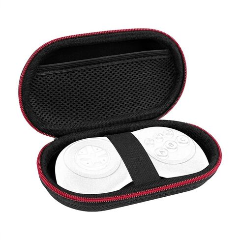Geekria Carry Case متوافق مع 8bitdo Neogeo ، M30 ، SN30 Pro Wireless Bluetooth Controller ، حالة سفر قذيفة صلبة ، كيس تخزين متين (أسود وأحمر) in Saudi Arabia