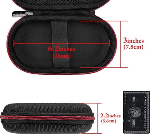 Geekria Carry Case متوافق مع 8bitdo Neogeo ، M30 ، SN30 Pro Wireless Bluetooth Controller ، حالة سفر قذيفة صلبة ، كيس تخزين متين (أسود وأحمر) in Saudi Arabia