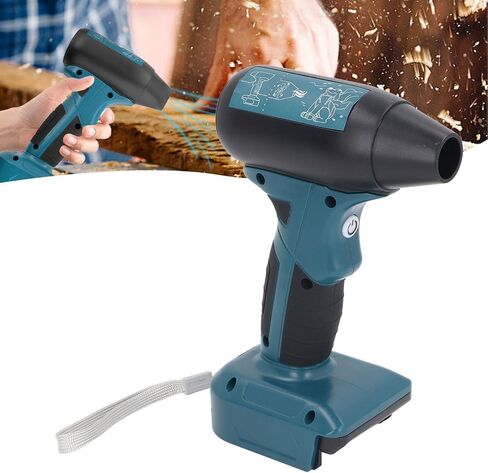 Handheld Mini Dry Mini Blower, 130000RPM Powerful 4 Speed Cordless Compressed Air Duster for BAT622 BAT609 BAT618G BAT609G BAT618 18V Battery,Blue in Saudi Arabia