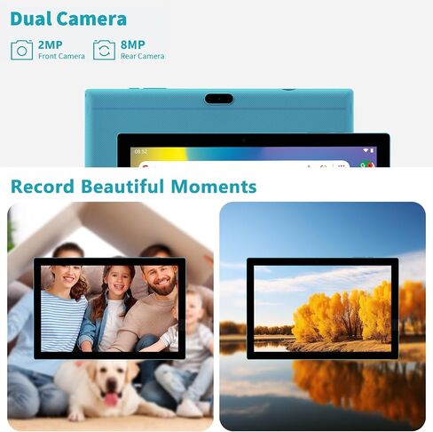Android 15.0 10Inches Tablet, 18GB RAM+128GB ROM+2TB Expandable, Tab Set with Keyboard/Case/Mouse/Stylus, 2.0GHz Quad-core Processor, 1280 * 800 IPS HDScreen, 5G WiFi6 BT 5.0 (Black) in Saudi Arabia