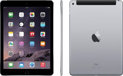 Apple iPad Air 2 MH312LL/A (128 جيجابايت ، Wi-Fi + Cellular ، Space Gray) 2014 (متجدد) in Kuwait