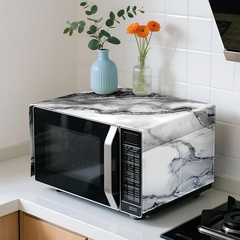 Microwave Dust Proof Cover with Autumn Leaf Pattern, Decorative Kitchen Appliance Protector for Fridge or Refrigerator, Anti-Oil Dustproof Home Decor (Z6984-1M) in Saudi Arabia