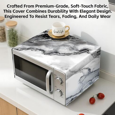 Microwave Dust Proof Cover with Autumn Leaf Pattern, Decorative Kitchen Appliance Protector for Fridge or Refrigerator, Anti-Oil Dustproof Home Decor (Z6984-1M) in Saudi Arabia