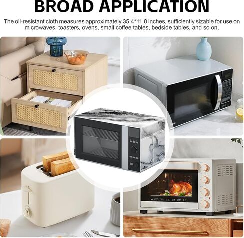 Microwave Dust Proof Cover with Autumn Leaf Pattern, Decorative Kitchen Appliance Protector for Fridge or Refrigerator, Anti-Oil Dustproof Home Decor (Z6984-1M) in Saudi Arabia