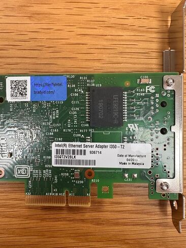 Intel Ethernet Server Adapter I350 -T2V2 - PCI Express X4-2 Port (S) - 2 X Network (RJ -45) - T in Kuwait