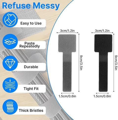 50Pcs White Convenient Data Cable Storage Adhesive Cable Organizer, Home Office Desktop Cables Tie, Wire Fixing and Organizing Tool, 28X90mm in Saudi Arabia
