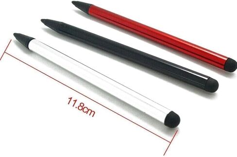 2 Pcs Black Stylus Pens for Universal Touch Screen Devices - Compatible for iPad, for Samsung Galaxy, Smartphones,Universal Touch Screen Pens All Touch Screen Devices Capacitive Stylus Compatible in Saudi Arabia