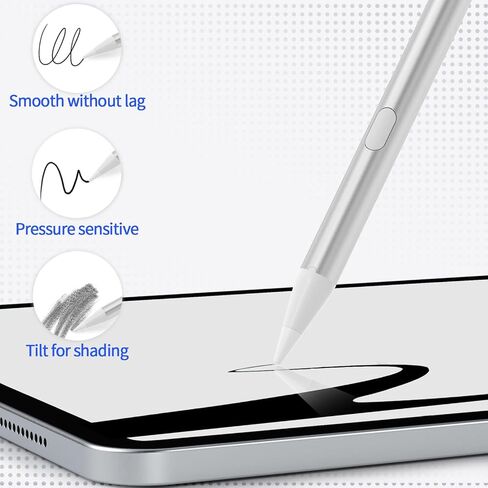 Stylus Pen Compatible for iPad 6th-11th Generation- Active Pencil Compatible with Apple iPad Pro 11"/12.9"/M4, iPad Air 3/4/5/M2/M3,iPad mini 5/6 Gen 2018-2025 in Saudi Arabia