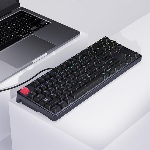 Keychron C3 Pro TKL 80% Wired Mechanical Keyboard, 8K Polling Rate, QMK/VIA Programmable, Hot-Swappable, RGB Backlit Shine-Through Keycaps, Super Banana Switch, for Windows/Mac in Saudi Arabia