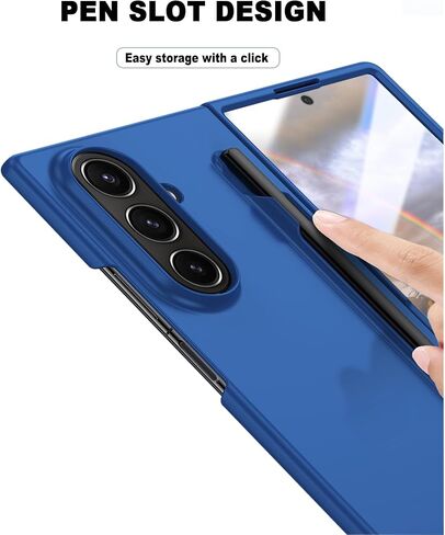 بالنسبة إلى Samsung Galaxy Z Fold 7 Case with S Pen and Screen Protector Skin -Flary Z 7 case with s pen pen case case wireless casing for galaxy z lold 7 - Orange in Saudi Arabia