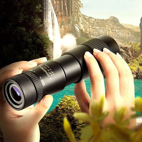 4K 10-300 × 40 مم تلسكوب أحادي الفرق مع حامل الهواتف الذكية وترايبود - مثالي لمشاهدة الطيور والسفر في الهواء الطلق in Kuwait