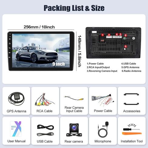 ستيريو سيارة Sixwin Android لـ Ford Explorer 2005-2010 مع Carplay اللاسلكي Android Auto Mirror Link 2G+64G in Kuwait