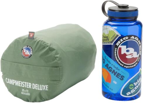 Big Agnes Campmeister Deluxe - منصة النوم المعزولة ، حصيرة قابلة للنفخ فائقة على التخييم ، حقائب الظهر المدمجة والمشي لمسافات طويلة ، 30 × 78 طويلة طويلة in Kuwait