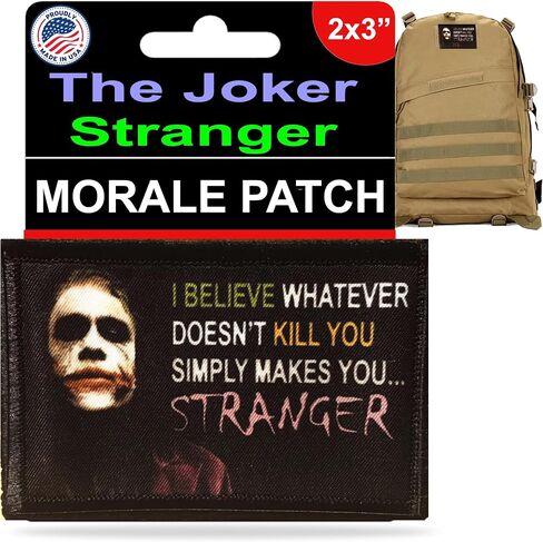 Tshirts Redheaded - The Joker Strange Patch | 2x3 تكتيك جوكر الروح المعنوية التصحيح | لماذا جاد للغاية بشأن تصحيح حامل القبعة على ظهره من جوكر؟ | مثالي لعشاق باتمان وهارلي كوين in Kuwait