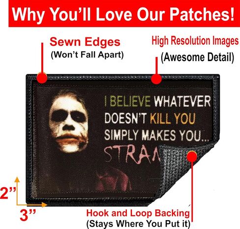 Tshirts Redheaded - The Joker Strange Patch | 2x3 تكتيك جوكر الروح المعنوية التصحيح | لماذا جاد للغاية بشأن تصحيح حامل القبعة على ظهره من جوكر؟ | مثالي لعشاق باتمان وهارلي كوين in Kuwait