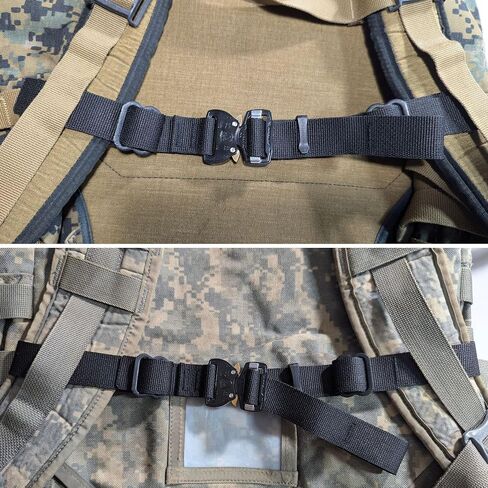 Replacement Backpack Sternum Chest Strap with COBRA FM Buckle (Black) in Saudi Arabia