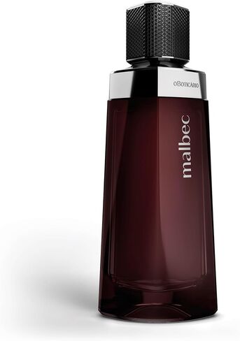 Malbec Eau De Toilette by O Boticario | Made with French Oak Barrel-Aged Red Wine Alcohol | Woody Amber Cologne for Men (3.4 fl oz) in Kuwait