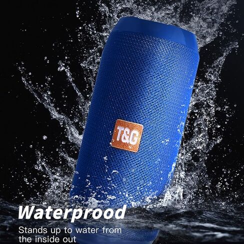 مكبر صوت بلوتوث المحمول T & G ، مكبر صوت لاسلكي IPX4 مقاوم للماء مع مضخم الصوت ، إقران ستيريو - TG117 التمويه in Kuwait