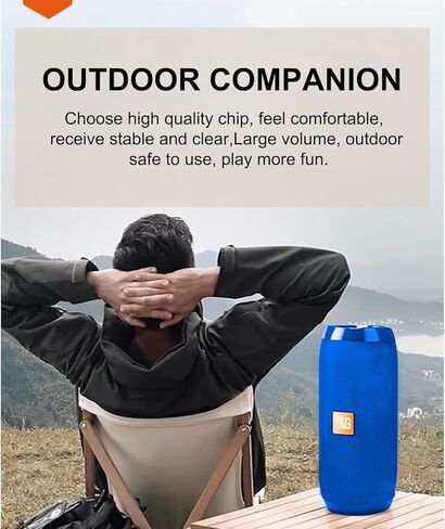 مكبر صوت بلوتوث المحمول T & G ، مكبر صوت لاسلكي IPX4 مقاوم للماء مع مضخم الصوت ، إقران ستيريو - TG117 التمويه in Kuwait