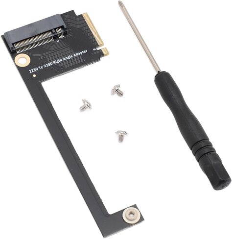 for Rog Ally Handheld Conversion 2230 to 2280 SSD Expansion Board, NVME M Key NGFF M.2 PCIE 4.0 3.0 Gold Finger High Capacity Adapter 90 Degree Conversion Card, Black in Saudi Arabia