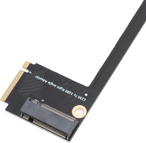 for Rog Ally Handheld Conversion 2230 to 2280 SSD Expansion Board, NVME M Key NGFF M.2 PCIE 4.0 3.0 Gold Finger High Capacity Adapter 90 Degree Conversion Card, Black in Saudi Arabia
