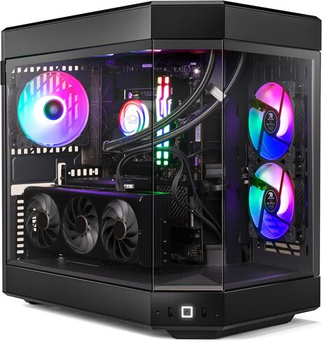 Ibuypower Y60 Black Gaming PC Computer Computer Intel Core I9 14900F CPU ، NVIDIA GEFORCE RTX 4060TI 8GB GPU ، 32GB DDR5 RGB 5200MHz RAM in Kuwait