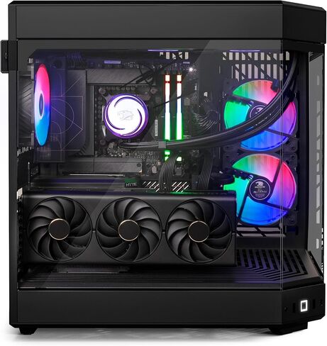 Ibuypower Y60 Black Gaming PC Computer Computer Intel Core I9 14900F CPU ، NVIDIA GEFORCE RTX 4060TI 8GB GPU ، 32GB DDR5 RGB 5200MHz RAM in Kuwait